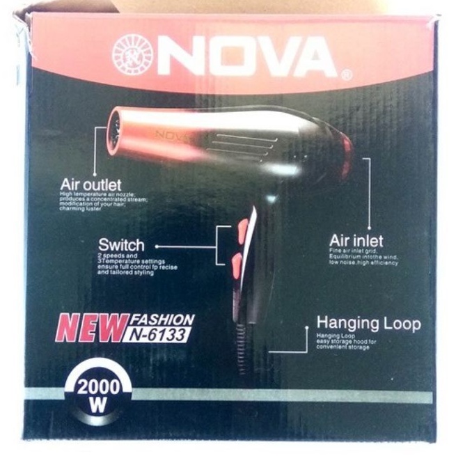 HAIRDRYER pengering rambut NOVA N-6133