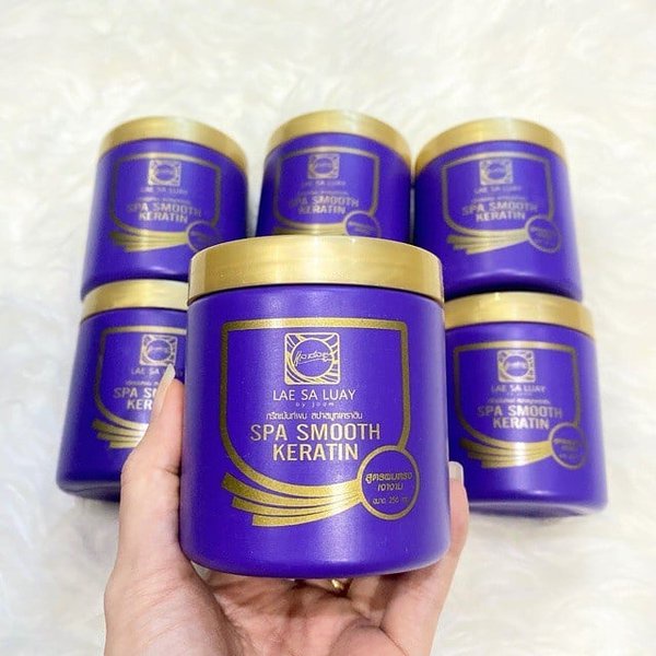 [COD] Lae Sa Luay Hair Spa Smooth Keratin Creambath Anti Kusut Rontok dan Ketombe I Treatment Rambut BPOM Original