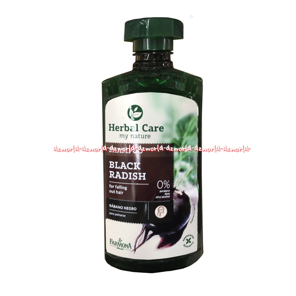 Herbal Care Shampoo Black radish Hosetail Hops Nettle 330ml Herbalcare