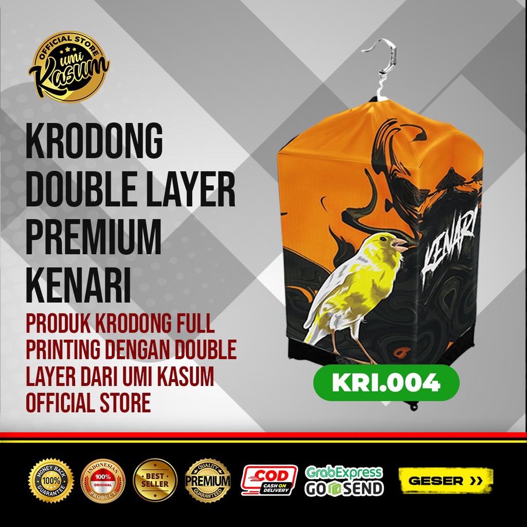 Kerodong Kenari Umi Kasum Double Layer Krodong Kotak | Kandang Kenari No 1 No 2 No 3 Anti Lecek Anti Luntur Murah Berkualitas -  Sangkar Kenari -  Sangkar Burung Kotak Persegi