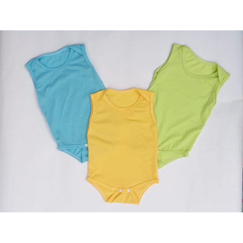 Tanktop Bodysuit (Singlet Jumper Polos Newborn)/ Jumpsuit Kutung Polos Bayi