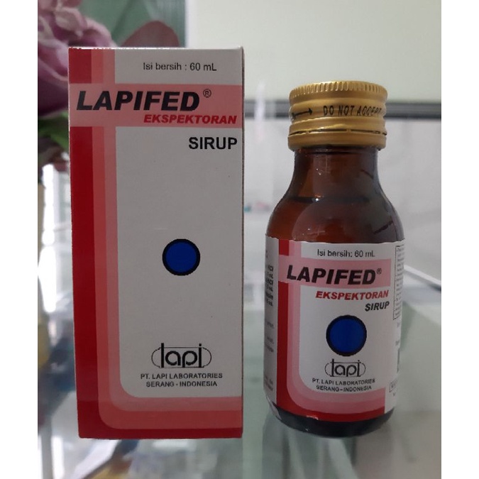 LAPIFED EKSPEKTORAN SIRUP 60ML | LAPIFED EKSPEKTORAN BOTOL 60ML