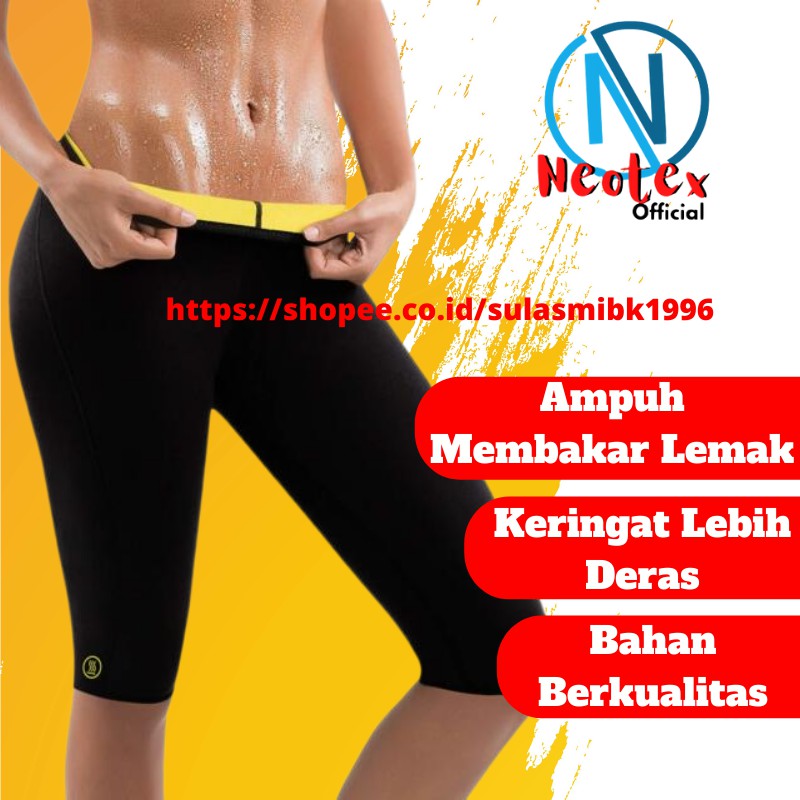 Korset Celana Pelangsing Perut Hot Shaper Pants Celana Pembakar Lemak Korset Pengecil Tubuh