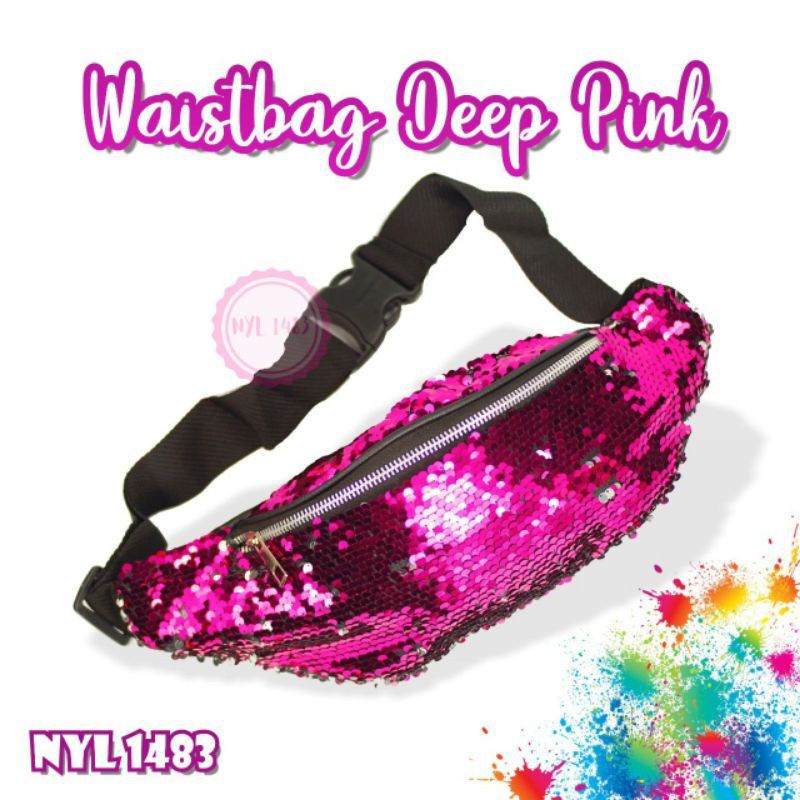 Waistbag Anak &amp; Remaja Sequin Terbaru / Tas Pinggang Anak &amp; Remaja Perempuan / Tas Waistbag Anak &amp; Remaja Sequin Bling-bling