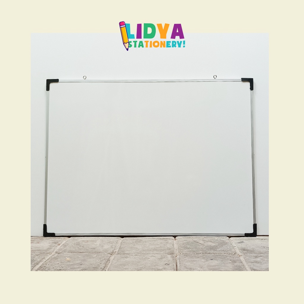 

Whiteboard - Non Magnetic - 60cmx80cm - List Alumunium - Papan tulis