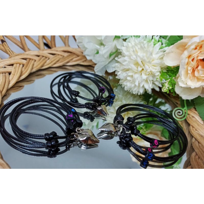 2pcs gelang magnet/1pasang gelang Couple Magnet Gelang tali Cauple harga murah