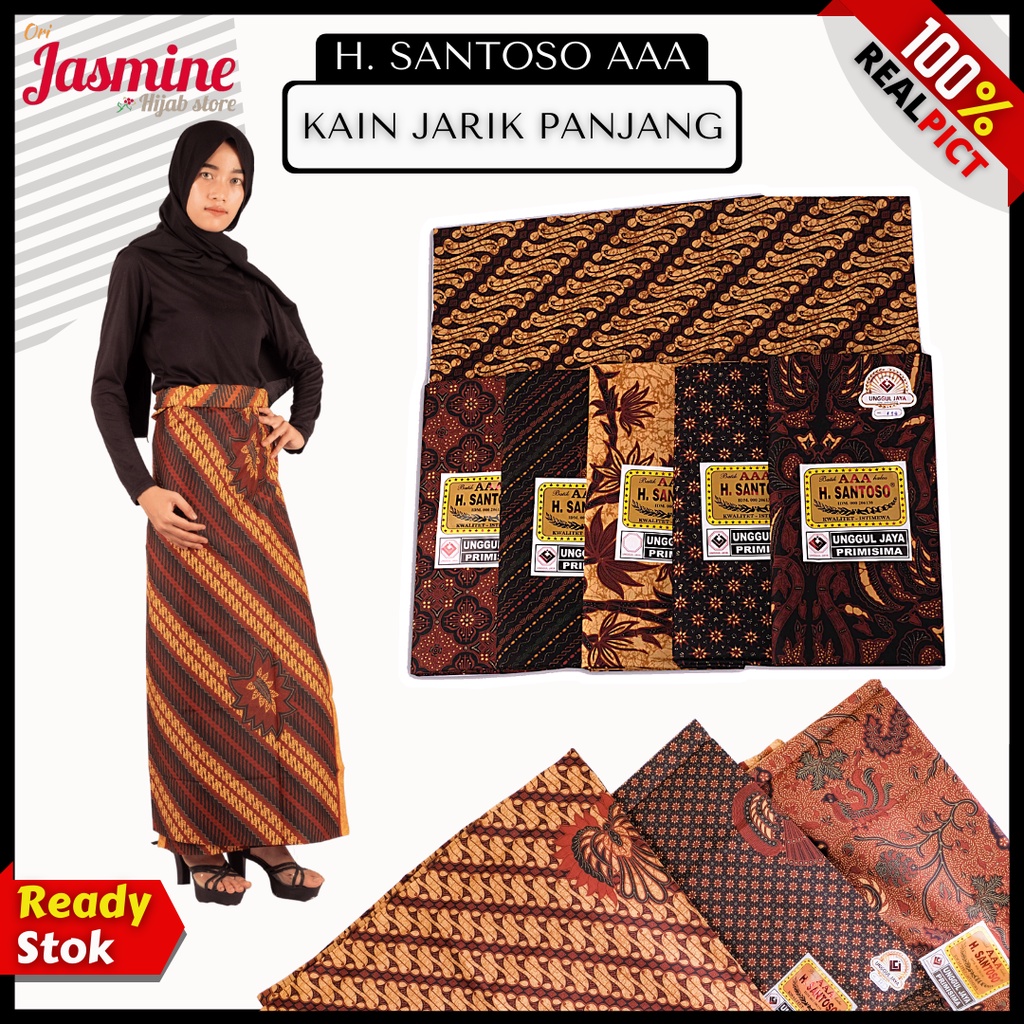 Kain batik meteran katun solo murah premium tulis jarik melahirkan batik katun halus SANTOSO AAA