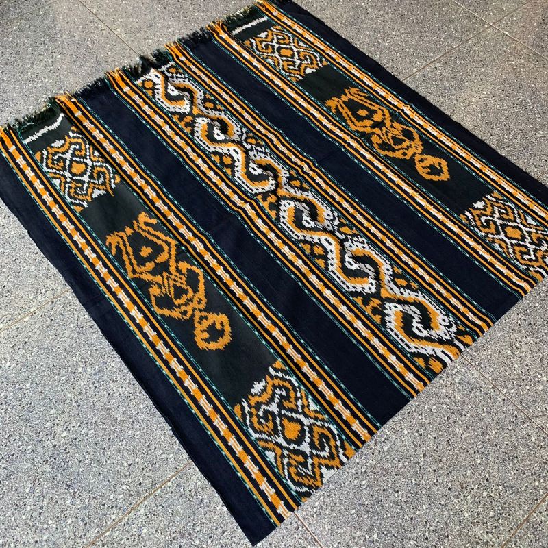 Jual Kain Batik Tenun Ethnic Jepara Original Asmat Toraja Hitam