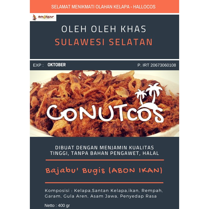 Bajabu Bugis Abon Ikan Bugis Isi 100gr Shopee Indonesia