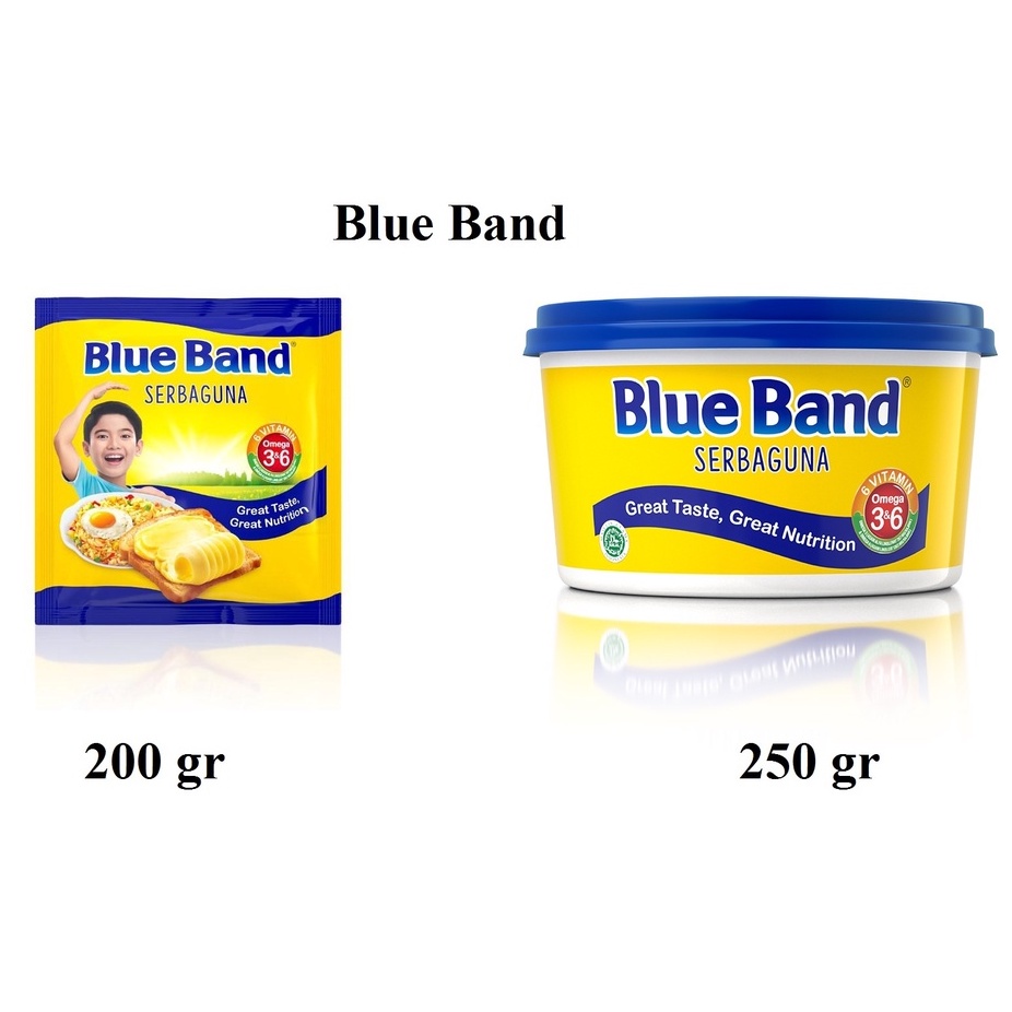 

Blue Band serbaguna sachet 200 gr dan cup 250 gr