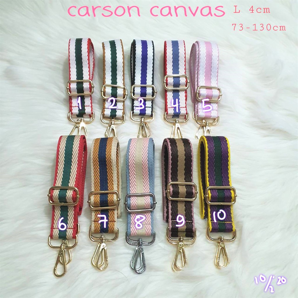 bagstrap fashion canvas 4 cm tali tas selempang strap tas panjang carson