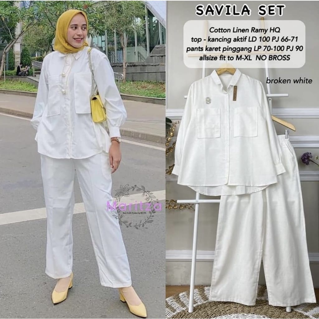 Setelan Wanita Terbaru Savila Set Baju Setelan Wanita Kekinian Ootd Wanita Set Korean Style Fashion Muslim