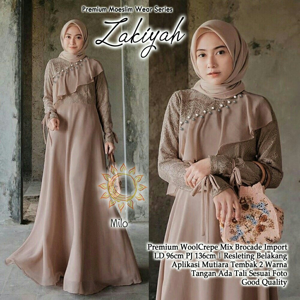 Dress Zakiyah 4Warna