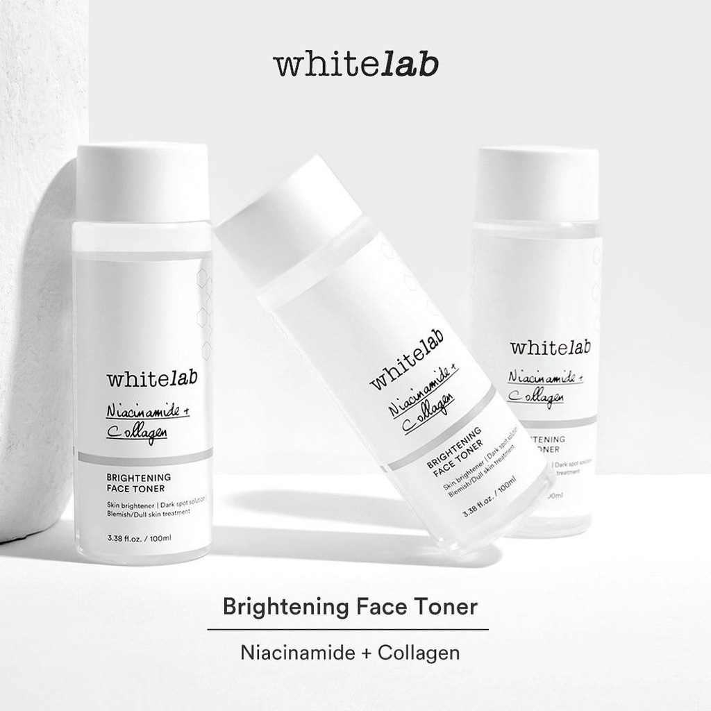 [COD] Whitelab Brightening Face Toner dengan Niacinamide &amp; Collagen AMPUH Mengangkat Minyak Berlebih