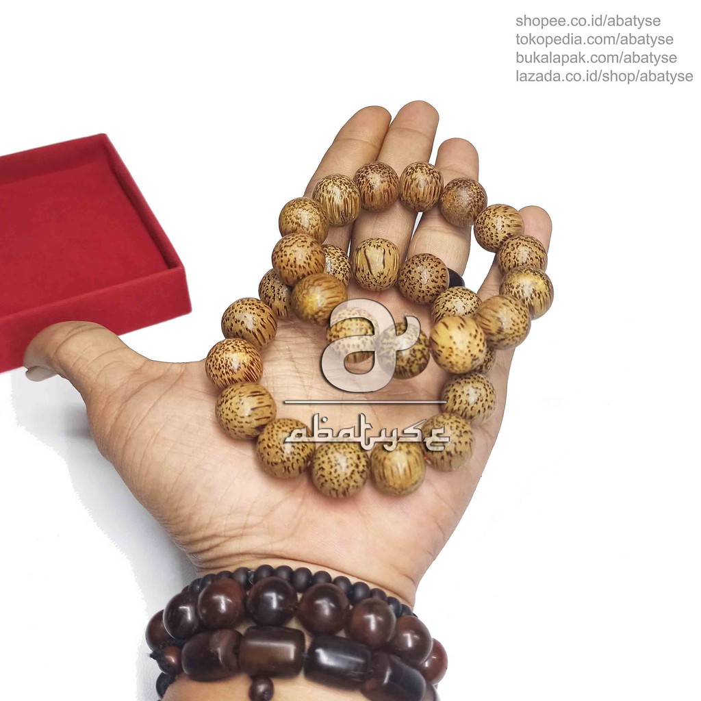 Gelang Kayu Liwung Putih 18mm - Gelang Liwung Macan Putih - Gelang Kayu liwung 18mm