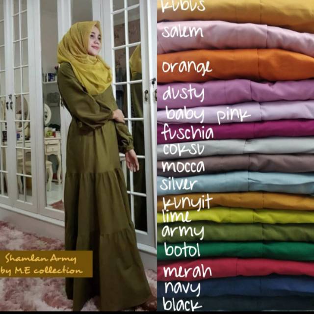 Gamis shamlan original mona syari by ME