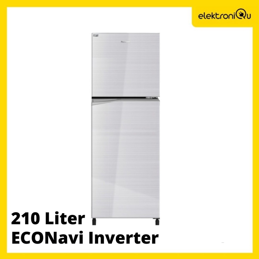 LEMARI ES PANASONIC 2 PINTU NR-BB210V-S / KULKAS PANASONIC 2 PINTU NR-BB210V-S