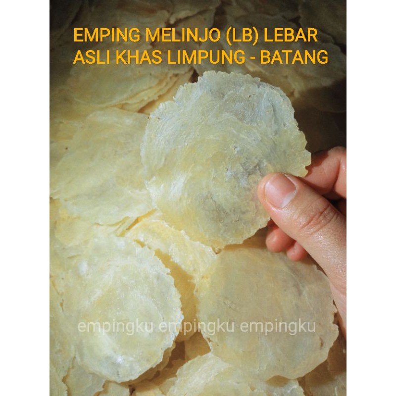 

EMPING MELINJO 1/2 KG | ASLI LIMPUNG | SIZE MEDIUM LB