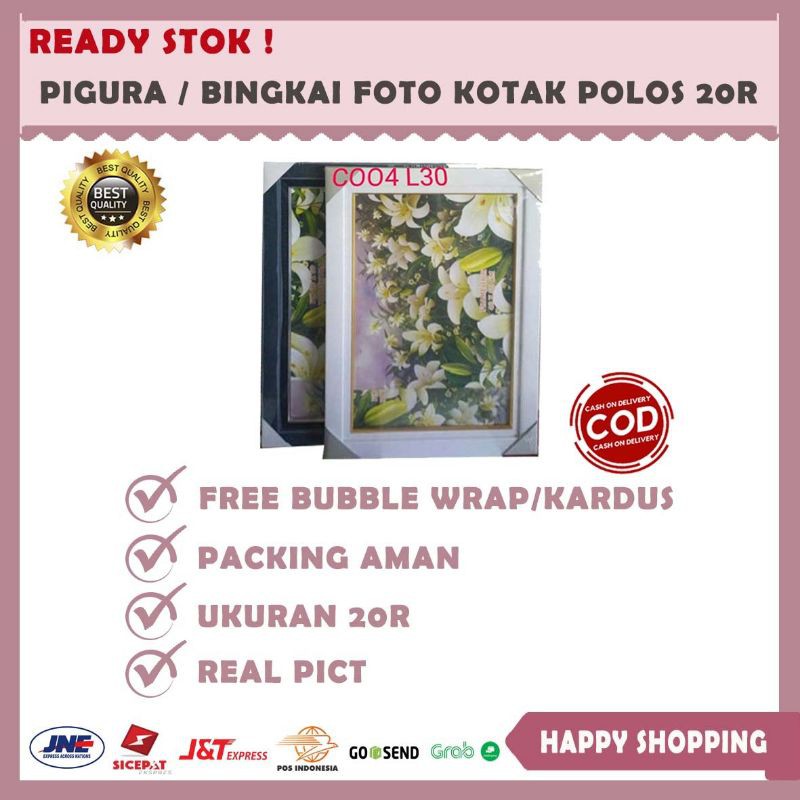 Pigura Foto Kotak Polos uk 20R