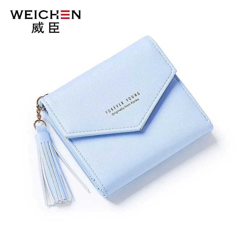 ♥TASBLUE♥A17 COD Dompet Wanita dompet Lipat Dompet Mini Import dompet wanita murah-BIRU