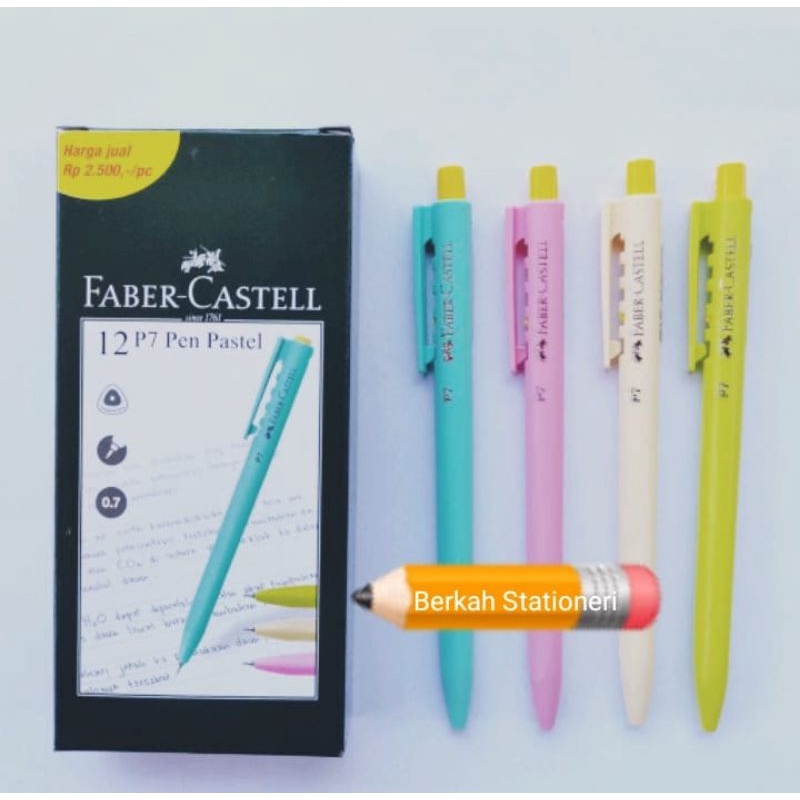 

Faber-Castell Pulpen/Ballpoint P7 0.7 mm black Ink 12pc