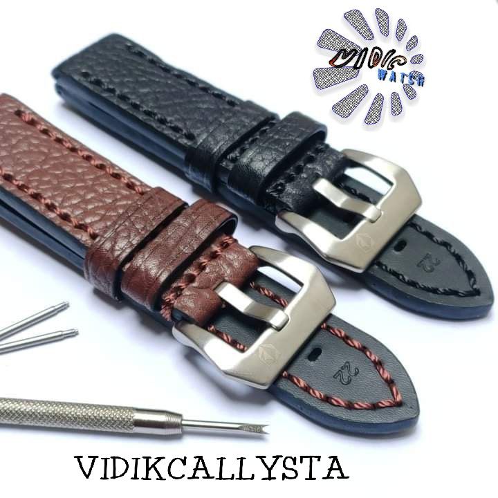 ORIGINAL OEM STRAP TALI KULIT TEBAL JAM TANGAN EXPEDITION 22MM 22 MM