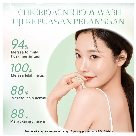 BNB Barenbliss Cheerio Acne! Black Opium Calming Body Wash - Sabun Mandi Cair untuk Mencegah Acne with AHA BHA/BPOM/ACNE WASH/