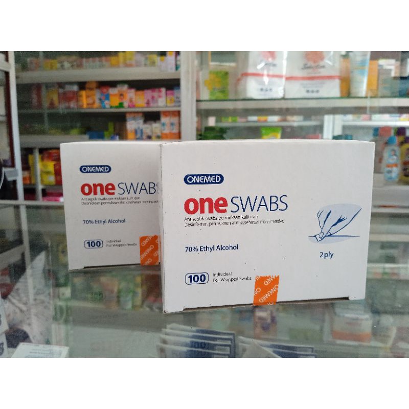 ONEMED ALKOHOL SWAB 100 LEMBAR - ED 02/2026