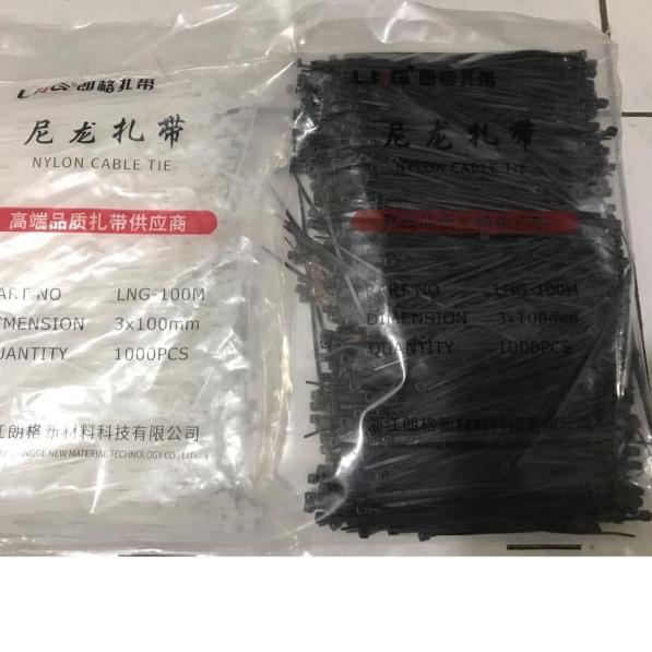 

✤ Kabel Ties 10 cm / Kabel Tis 3x100mm ISI 1000 PCS - Putih ✭