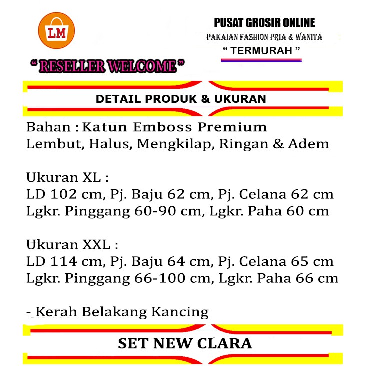 TERMURAH TERLARIS Baju Setelan Wanita Celana Tanggung SET NEW CLARA TERBARU LMS 14847 14851