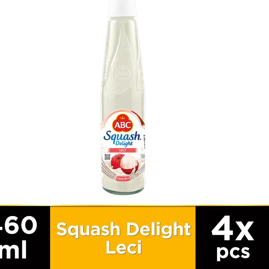 

[KODE BARANG 515] ABC Sirup Squash Delight Leci 460 ml - Multi Pack 4 pcs TERLARIS..!!