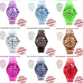 Jam Tangan Jelly Jam Tangan Jelly Wanita Jam Tangan Jelly Transparan Shopee Indonesia