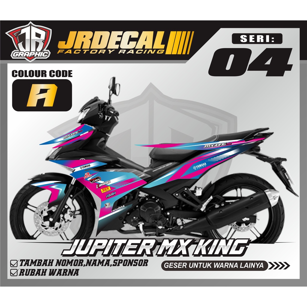 (BISA COD) STICKER STRIPING MOTOR JUPITER MX KING 150  SEMI FULL POLA PRESISI CUSTOM VARIASI KEREN S