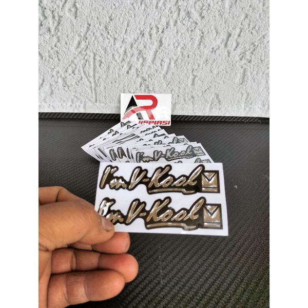 STICKER IM V-KOOL TIMBUL 3D