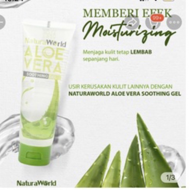 NATURA ALOE VERA / NATURA BEAUTY ALOE VERA / NATURA ALOEVERA / NATURA WORLD 100% ORIGINAL MEMBER *RE