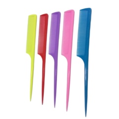 sisir rambut plastik polos warna warni