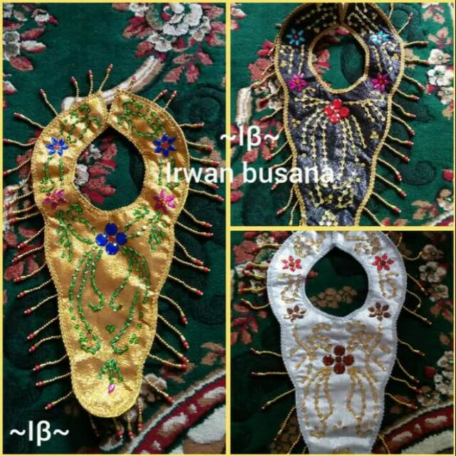 Teratai dada warna gold, silver dan hitam