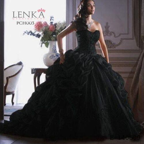 LENKA Pengembang Gaun Pettycoat Dalaman Dress Pengantin Hitam 6 Ring  PCH003