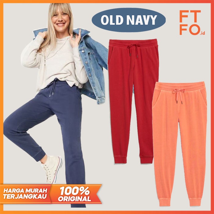 OLD NAVY CELANA PANJANG SWEATPANTS JOGGER WANITA KATUN XS - XL BRANDED