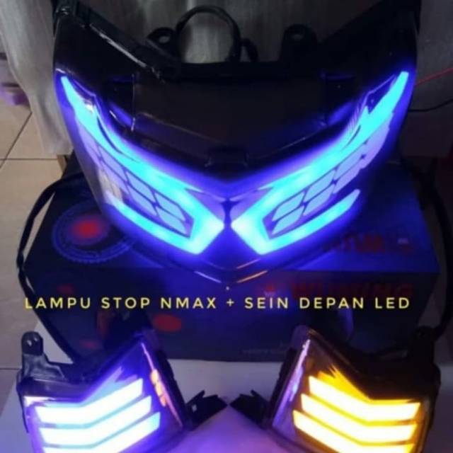 paket Lampu Stop Nmax wuming dan Lampu Sein Nmax led