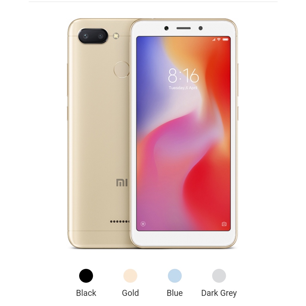 XIAOMI REDMI 6 3GB/32GB, 4GB/64GB FULLSET GARANSI 1th-2