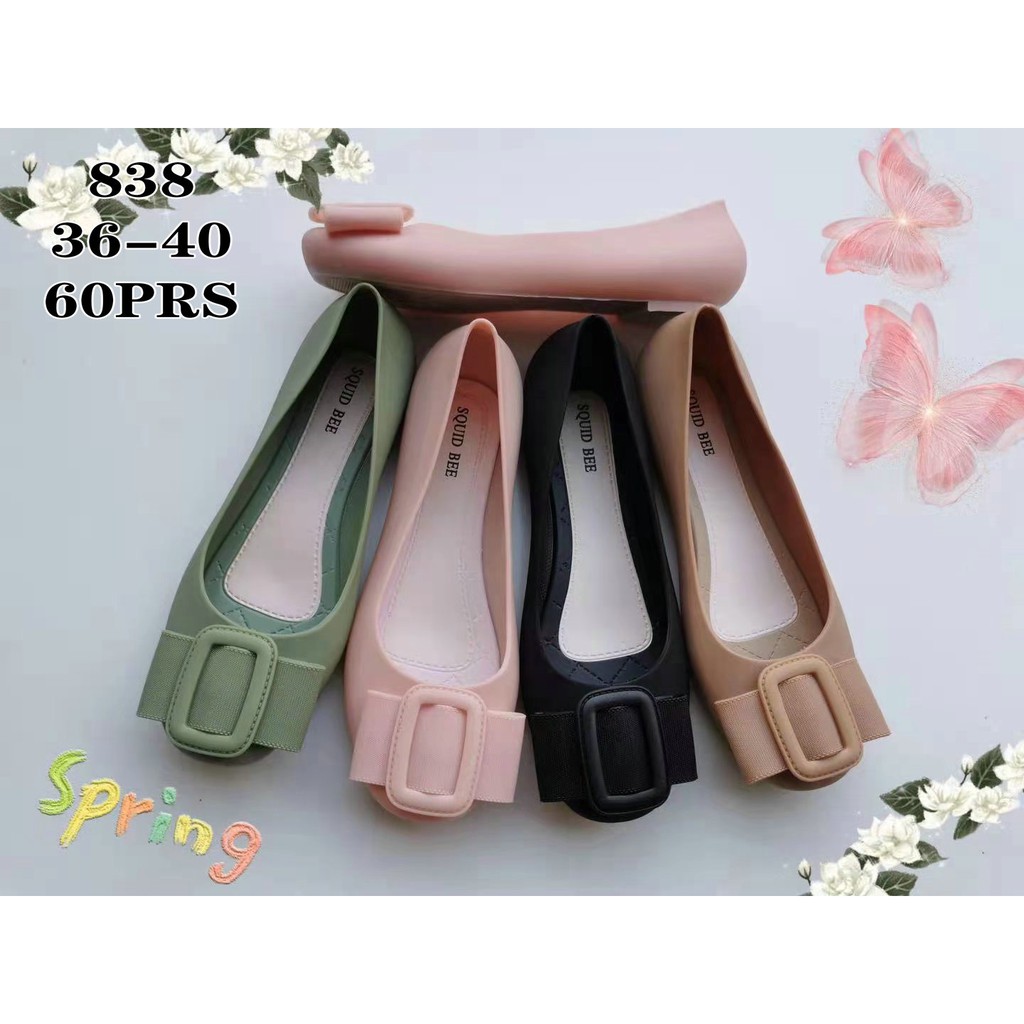 Myanka Jelly Shoes Flat Ribbon Gea