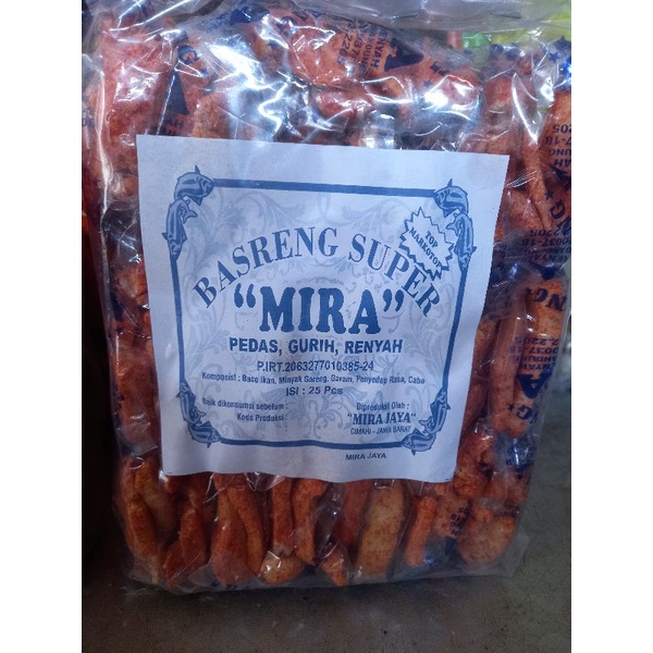 

BASRENG SUPER MIRA PEDAS, GURIH, RENYAH ISI 25 Pcs