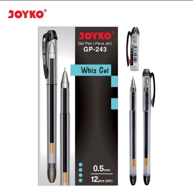 

( 1 pcs ) GP243 Gel pen / pulpen gel / pena gel Whiz Gel GP-243 Joyko harga 1 pcs