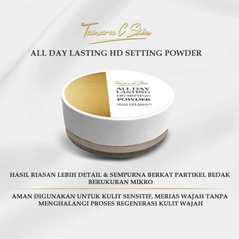 ALL DAY LASTING HD SETTING POWDER TAMARA C SKIN BEDAK TABUR LOOSE POWDER
