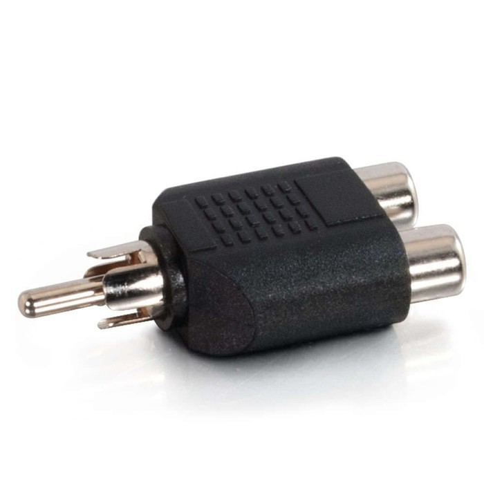 Jack Y RCA SPLITTER / 1 RCA MALE TO 2 RCA FEMALE
