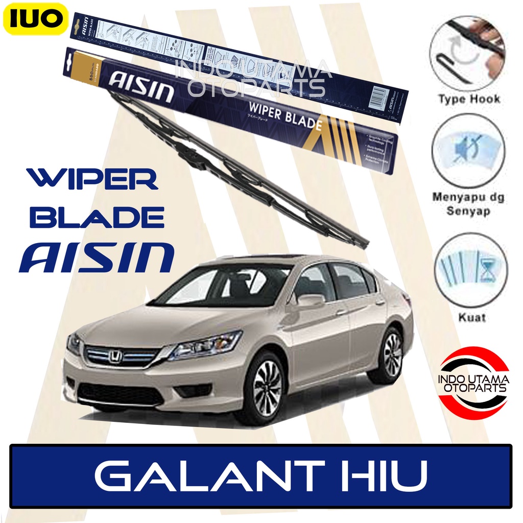 Wiper Mobil Mitsubishi Galant HIU AISIN Sepasang 18-20&quot; ORIGINAL
