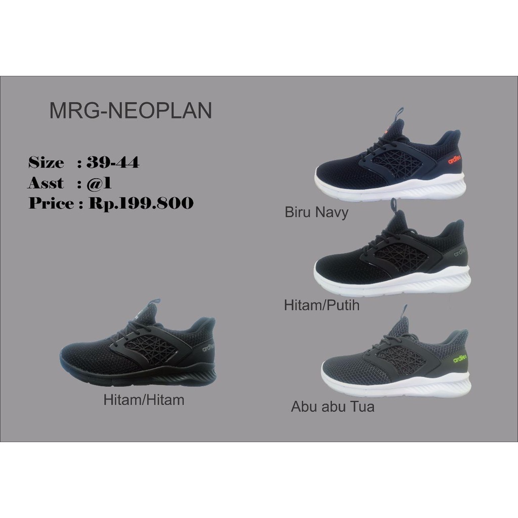 OBRAL ARDILES NEOPLAn , PILLETO SEPATU JOGGING PRIA SEPATU RUNNING COWO SEPATU LARI PRIA