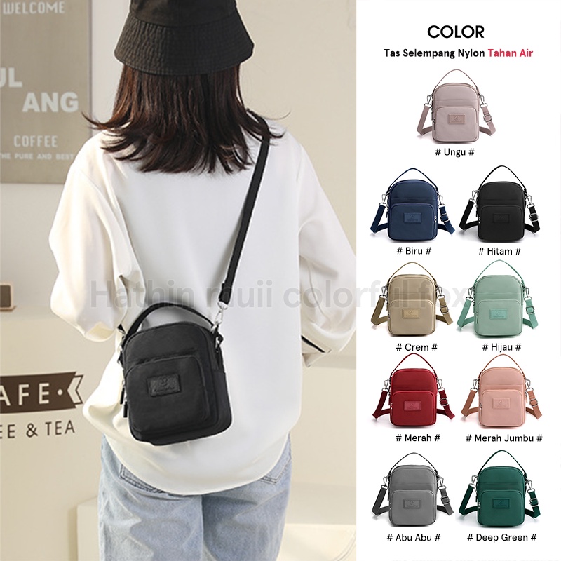 COLORFUL FOX 0466 Tas Selempang Wanita Sling Bag Wanita Shoulder Bag Wanita Bahan Anti Air