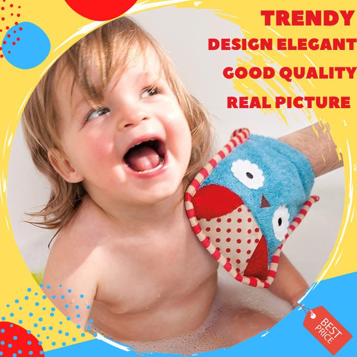 Skip Hop Zoo Wash Mitt Soft Cotton / Kain Gosok Badan Anak Lembut SS840